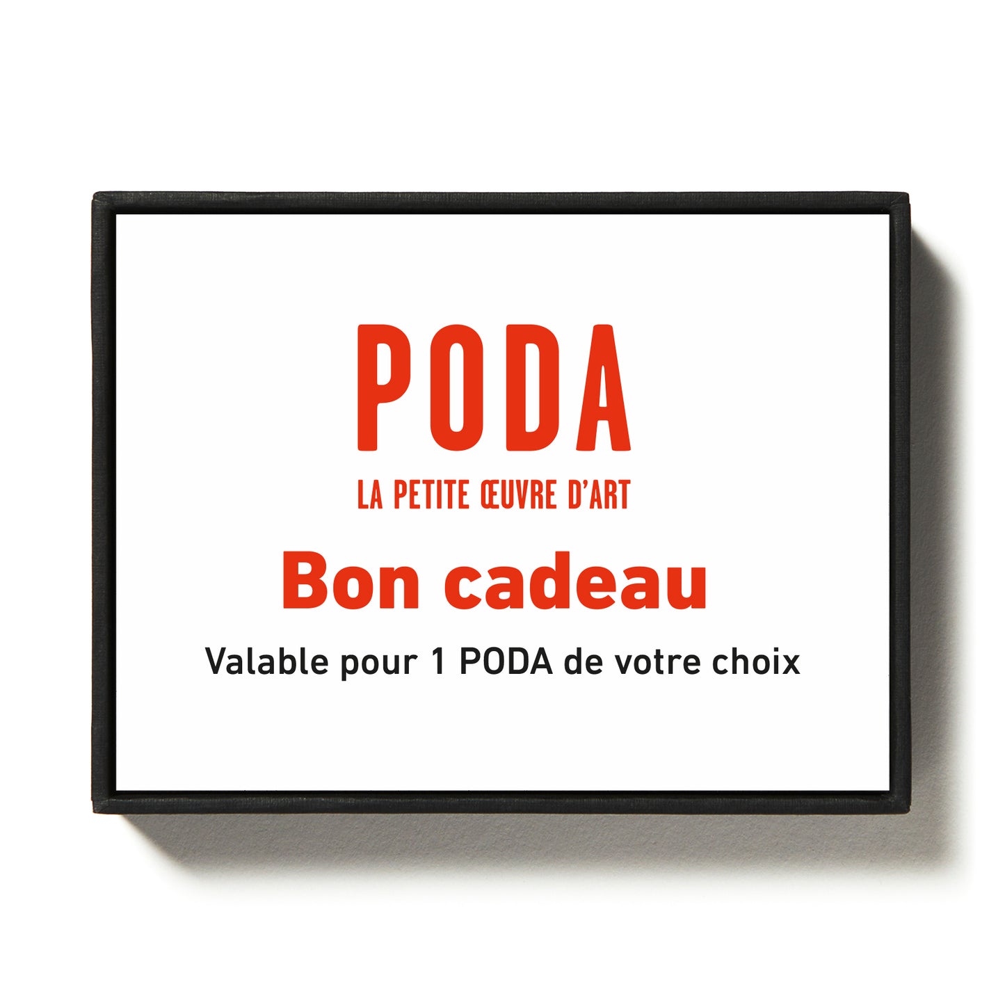 Carte Cadeau pour 1 PODA